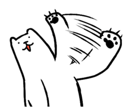 Lively polar bear sticker #5833678