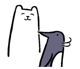 Lively polar bear sticker #5833683