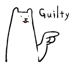 Lively polar bear sticker #5833685