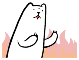 Lively polar bear sticker #5833686