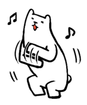 Lively polar bear sticker #5833695