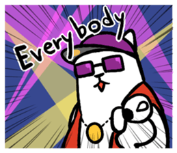 Lively polar bear sticker #5833697