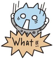 white cat.MOKA[English] sticker #5834146