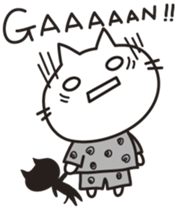 white cat.MOKA[English] sticker #5834147