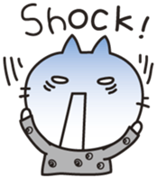 white cat.MOKA[English] sticker #5834149