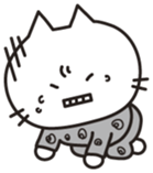 white cat.MOKA[English] sticker #5834151
