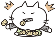 white cat.MOKA[English] sticker #5834156