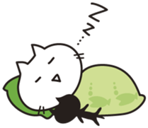 white cat.MOKA[English] sticker #5834159