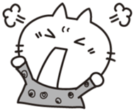 white cat.MOKA[English] sticker #5834164