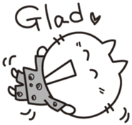 white cat.MOKA[English] sticker #5834165