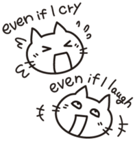 white cat.MOKA[English] sticker #5834170