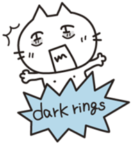 white cat.MOKA[English] sticker #5834172