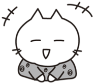 white cat.MOKA[English] sticker #5834175
