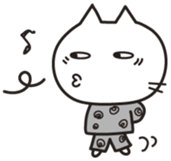 white cat.MOKA[English] sticker #5834177
