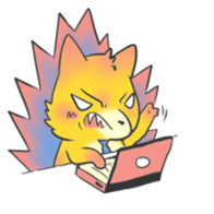 Shin the wolf sticker #5834521