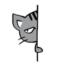 Silver tabby kitten SASUKE sticker #5836701