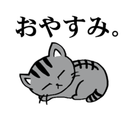 Silver tabby kitten SASUKE sticker #5836726