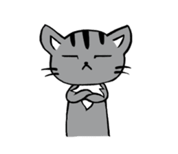 Silver tabby kitten SASUKE sticker #5836731