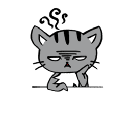 Silver tabby kitten SASUKE sticker #5836732