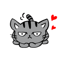 Silver tabby kitten SASUKE sticker #5836733