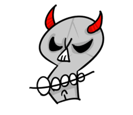 Evil Skull sticker #5836804