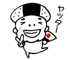 Mr.Happy ONIGIRI sticker #5837193