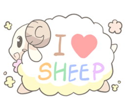 Plum blossom Sheep sticker #5838994