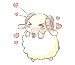 Plum blossom Sheep sticker #5839004