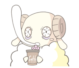 Plum blossom Sheep sticker #5839005