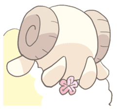 Plum blossom Sheep sticker #5839009