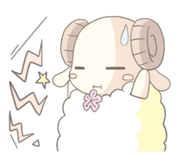 Plum blossom Sheep sticker #5839011