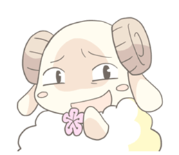 Plum blossom Sheep sticker #5839014