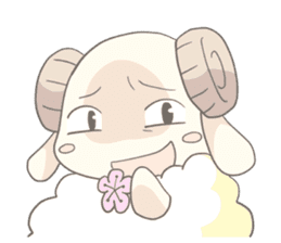 Plum blossom Sheep sticker #5839014