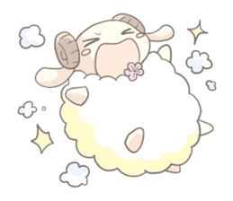 Plum blossom Sheep sticker #5839015