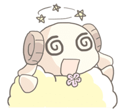 Plum blossom Sheep sticker #5839021