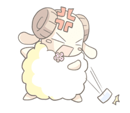 Plum blossom Sheep sticker #5839029