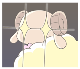 Plum blossom Sheep sticker #5839030