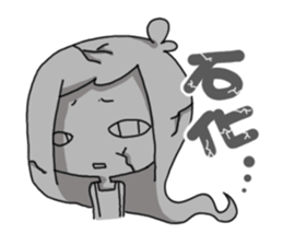 Facial expression girl sticker #5839404