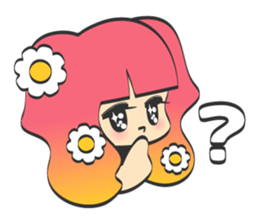 kirakira girl sticker #5839445