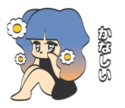 kirakira girl sticker #5839446