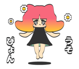 kirakira girl sticker #5839448