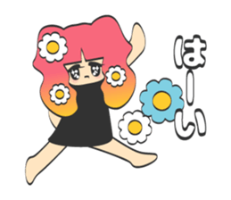 kirakira girl sticker #5839453