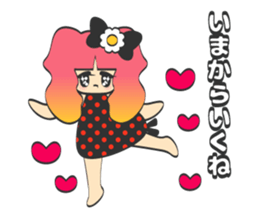 kirakira girl sticker #5839457