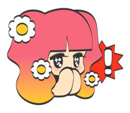 kirakira girl sticker #5839458