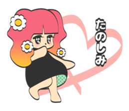 kirakira girl sticker #5839460
