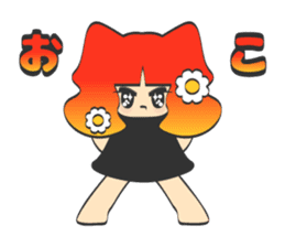 kirakira girl sticker #5839464