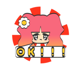 kirakira girl sticker #5839466