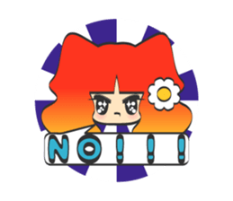 kirakira girl sticker #5839467