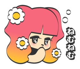 kirakira girl sticker #5839470