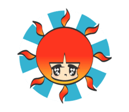 kirakira girl sticker #5839471